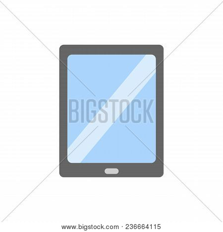 Tablet Vector Icon In Flat Style Isolated