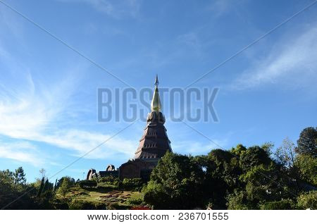 The Grand Relics On The Top Of The Inthanon Mountain