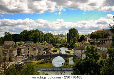 Nerac, ancient French town lying on both sides of the Baise River, tourist destination