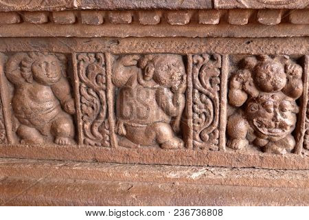The Bas-reliefs Decorating An Architectural Complex In Aykhola In India