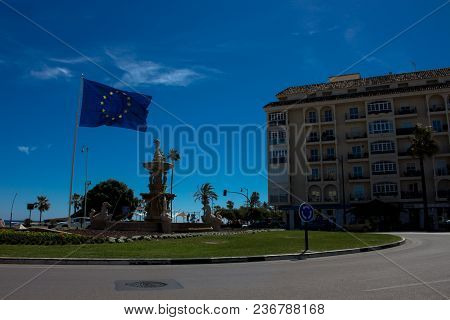 Estepona. A Sunny Day In The Street Of Estepona. Malaga, Costa Del Sol, Andalusia, Spain. Picture Ta