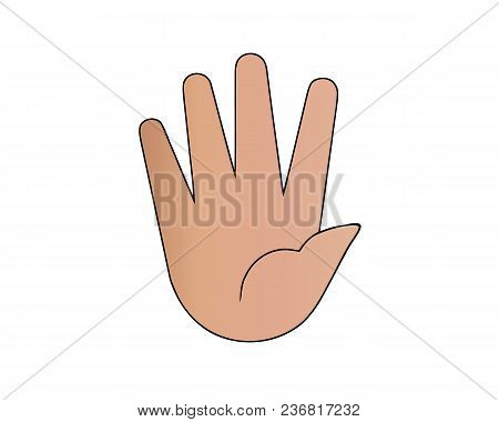 Fingers Crossed Symbol. Gesture Good Luck, Fortune, Lie, Deception. Cartoon Vector Illustration Isol