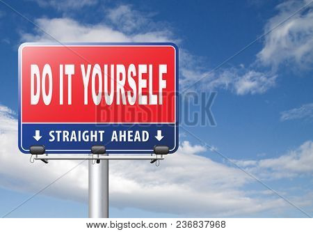 do it yourself, self development. 3D, illustration

