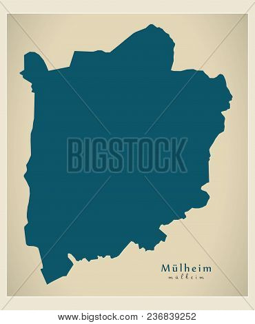 Modern City Map - Mulheim City Of Germany De