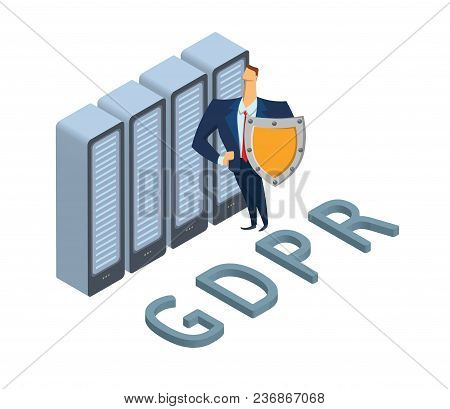 Gdpr, Rgpd, Dsgvo Concept Illustration. General Data Protection Regulation. The Protection Of Person