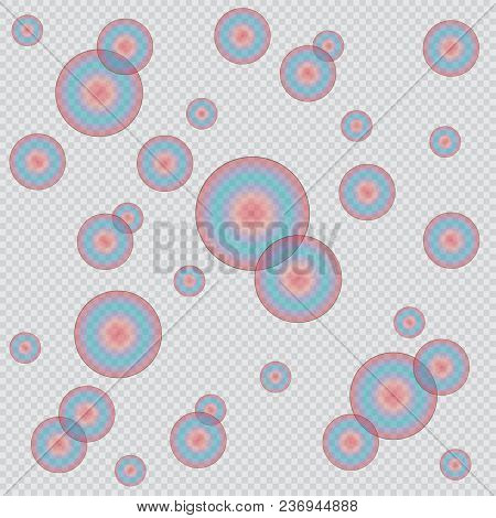 Abstract Bubbles  Background With Transparent Colors. Vector Illustration.