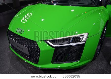 Frankfurt, Germany, September 13-2017: Audi R8 V10 Plus At Iaa 2017