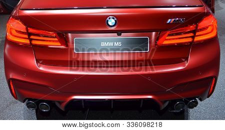 Frankfurt, Germany, September 12-2017: Bmw M5 At Iaa 2017