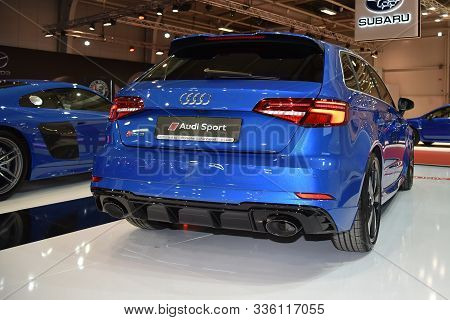 Sofia, Bulgaria, October 13-2017: Audi Rs 3 Sportback At Sofia Motor Show