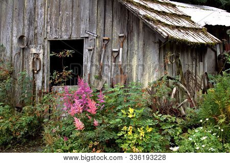 Vintage Crow Creek Mine Near Girdwood, Alaska