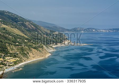 The Coast At Summer Near Ascea, Salerno, Campania, Italy