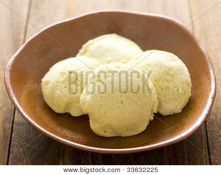 bowl of indian idlis