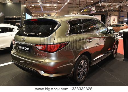 Sofia, Bulgaria, October 13-2017: Infiniti Qx60 At Sofia Motor Show