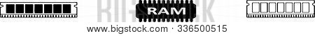 Ram For Computer Vector On White Background