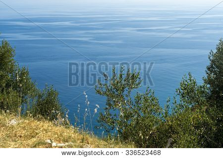 The Coast At Summer Near Ascea, Salerno, Campania, Italy