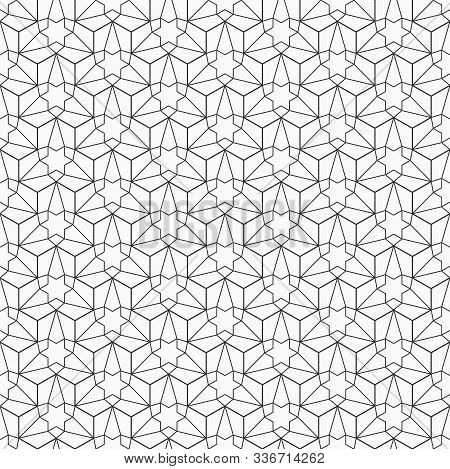 Abstract Seamless Pattern. Arabic Latice Ornament. Modern Stylish Texture. Linear Style. Geometric T