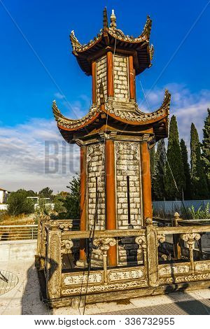 Verona, Italy - October 11, 2019: Opera Set Pieces Near Arena In Verona, Italy. Verona Arena Is Regu