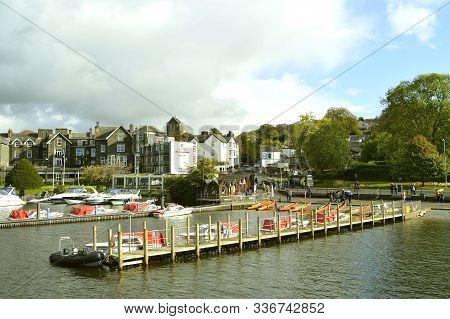 Bowness-on-windermere, Cumbria, England, Uk - October 12, 2019 : Bowness-on-windermere Is A Town On 
