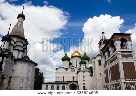 Domes Of The Saviour Monastery Of St. Euthymius In Suzdal, Russia