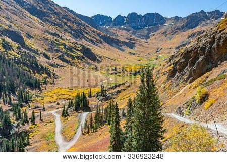 Alpine Loop Trail Through The San Juan Mountains In Colorado