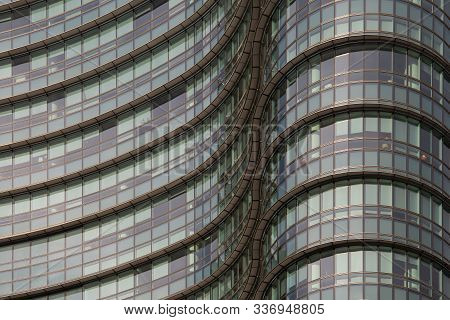 Series Of Evening Views Of Gae Aulenti Square In Milan