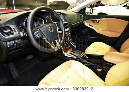 Sofia, Bulgaria, October 13-2017: Volvo V40 Cross Country At Sofia Motor Show