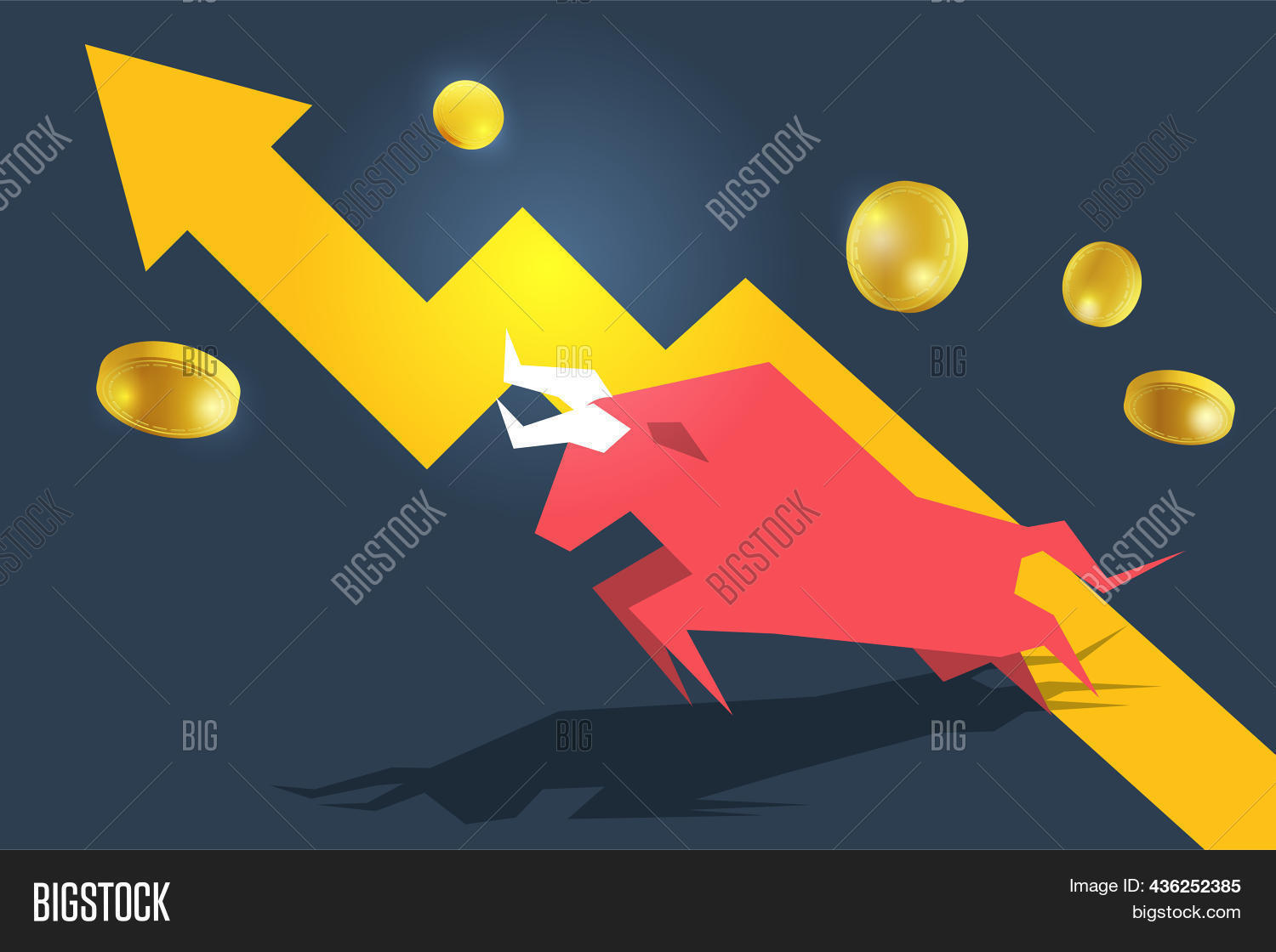 Bull Bullish Run Icon Image & Photo (Free Trial) | Bigstock