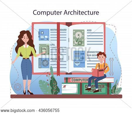 It Education. Students Learning About Algorithms, Ai And Computers
