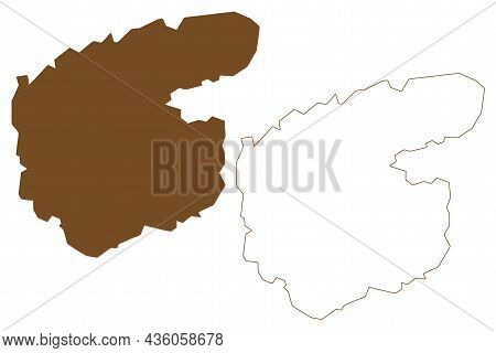 Mackenzie King Island (canada, Nunavut Province, North America, Queen Elizabeth Islands) Map Vector 
