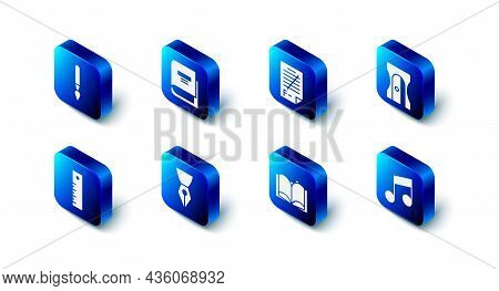 Set Book, Exam Paper With Incorrect Answers, Pencil Sharpener, Music Note, Tone, Open Book, Fountain