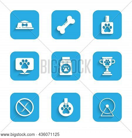 Set Bag Of Food, Collar With Name Tag, Hamster Wheel, Pet Award, Anti Worms Parasite, Location Veter