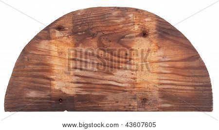 Semicírculo de madera