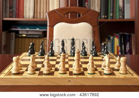 Hölzernes Schach Figuren