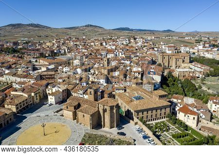 Panoramic View Ofagreda, With Historical Category Of Town, Spanish Town In The Province Of Soria, Sa