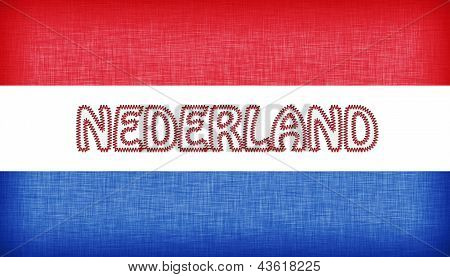 Flag Of Argentina Stitched With Letters