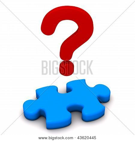 Puzzle-Fragezeichen