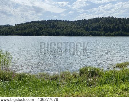 Lake Bajer Or Artificial Reservoir Bajer On The River Licanka, Fuzine - Gorski Kotar, Croatia (umjet