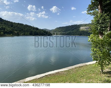 Lake Bajer Or Artificial Reservoir Bajer On The River Licanka, Fuzine - Gorski Kotar, Croatia (umjet