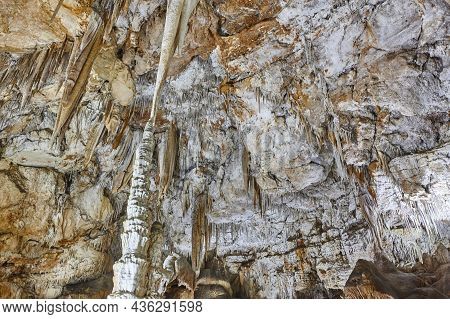 Campanet Caves In Mallorca. Geological And Mineral. Balearic Islands. Spain