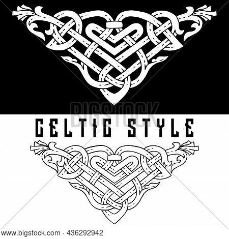 Set Of Frames In Celtic Style. Celtic Style Banner.