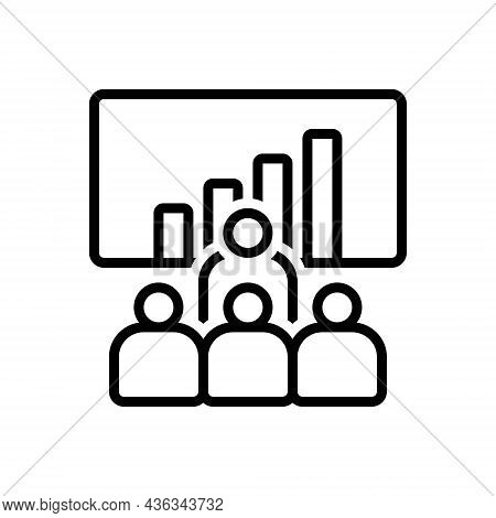 Black Line Icon For Planner Executive Manager Graphic Ideas Creativity Strategist