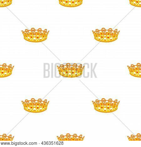 Coronet Pattern Seamless Background Texture Repeat Wallpaper Geometric Vector
