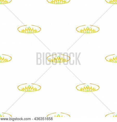 Tiara Pattern Seamless Background Texture Repeat Wallpaper Geometric Vector