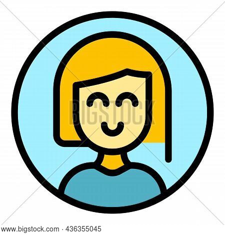 Personal Assistant Icon. Outline Personal Assistant Vector Icon Color Flat Isolated