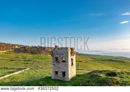 Aerial View Of The Crohy Head Signal Tower At Maghery By Dungloe - Ireland