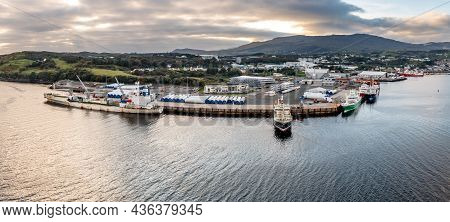 Killybegs, Ireland - October 13 2021 - Killybegs Is The Most Important Fishing Port In Ireland