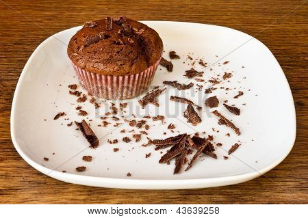 Chocolat Muffin With Chocolat Slices