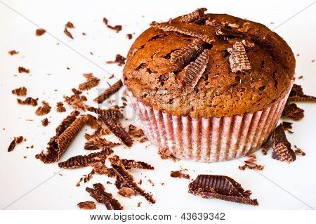 Chocolat Muffin With Chocolat Slices