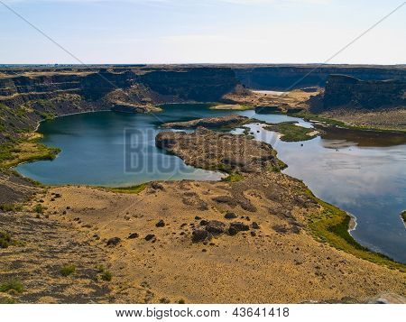 Overlook From The Edge Of Dry Flats Gulch A River Canyon