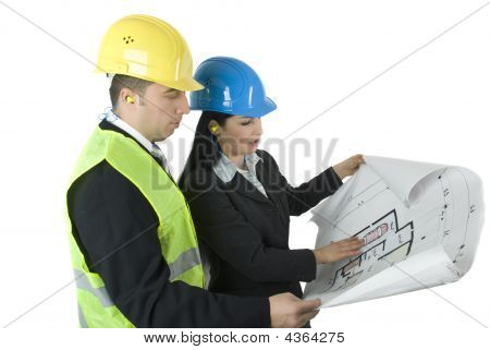 To arkitekter arbejder